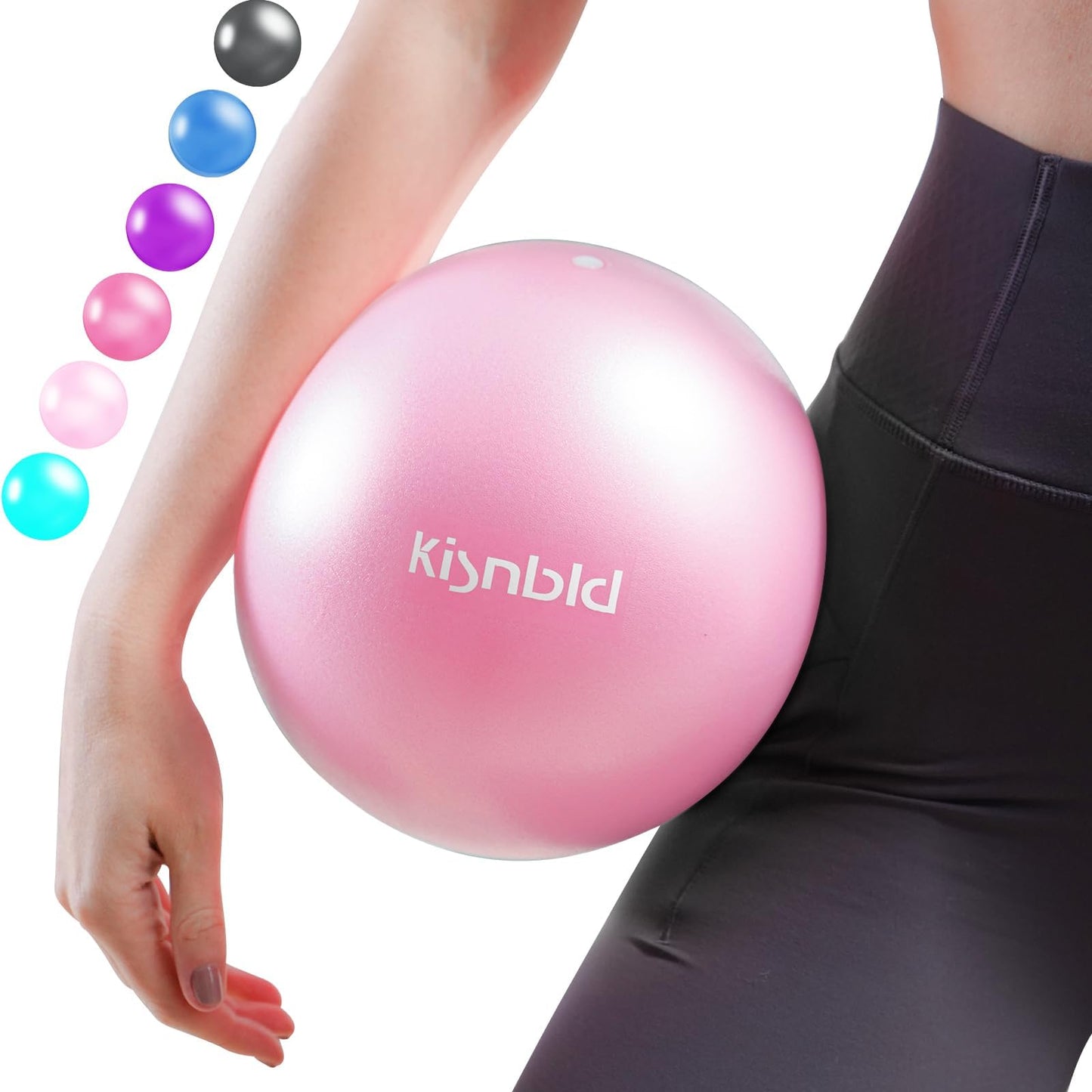 Small Exercise Ball, 9 Inch Mini Pilates Ball, Anti Burst and Slip Resistant Mini Yoga Ball for Stability, Fitness, Physical Therapy, Stretching & Core Strength Workout at Home Gym & Office - My Store