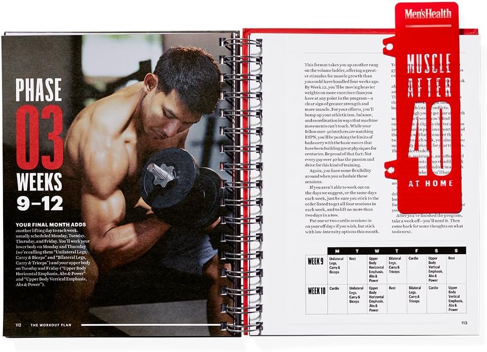 Men's Health Muscle After 40 At Home: Maximize gains using minimal equipment in this 12-week strength training plan you can do at home! - My Store
