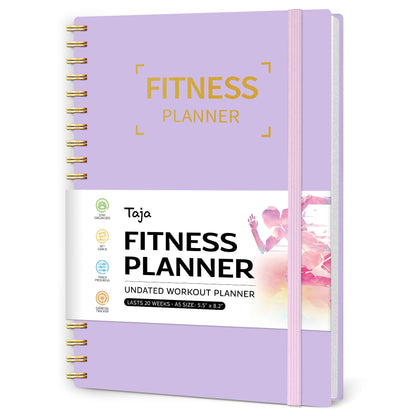 Fitness Workout Journal for Women & Men, A5(5.5" x 8.2") Workout Log Book Planner for Tracking, Progress, and Achieving Your Wellness Goals - Green - My Store