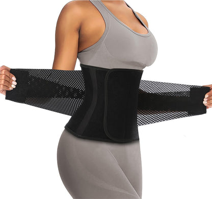 Waist Trainer Belt for Women Man - Waist Trimmer Ab Belt - Tummy Control Body Shaper