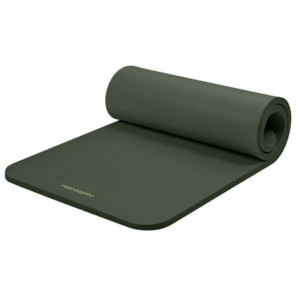 Retrospec Solana Yoga Mat 1" Thick With Nylon Strap For Men & Women - Non Slip Exercise Mat For Home Yoga, Pilates, Stretching, Floor & Fitness Workouts - My Store
