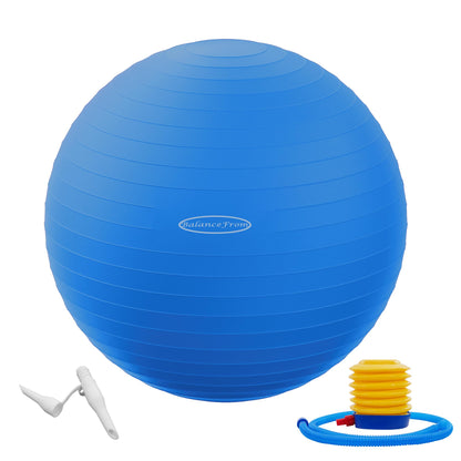 Anti-Burst and Slip Resistant Exercise Yoga Fitness Birthing Ball with Quick Pump, 2,000-Pound Capacity, Multiple Colors and Sizes - My Store