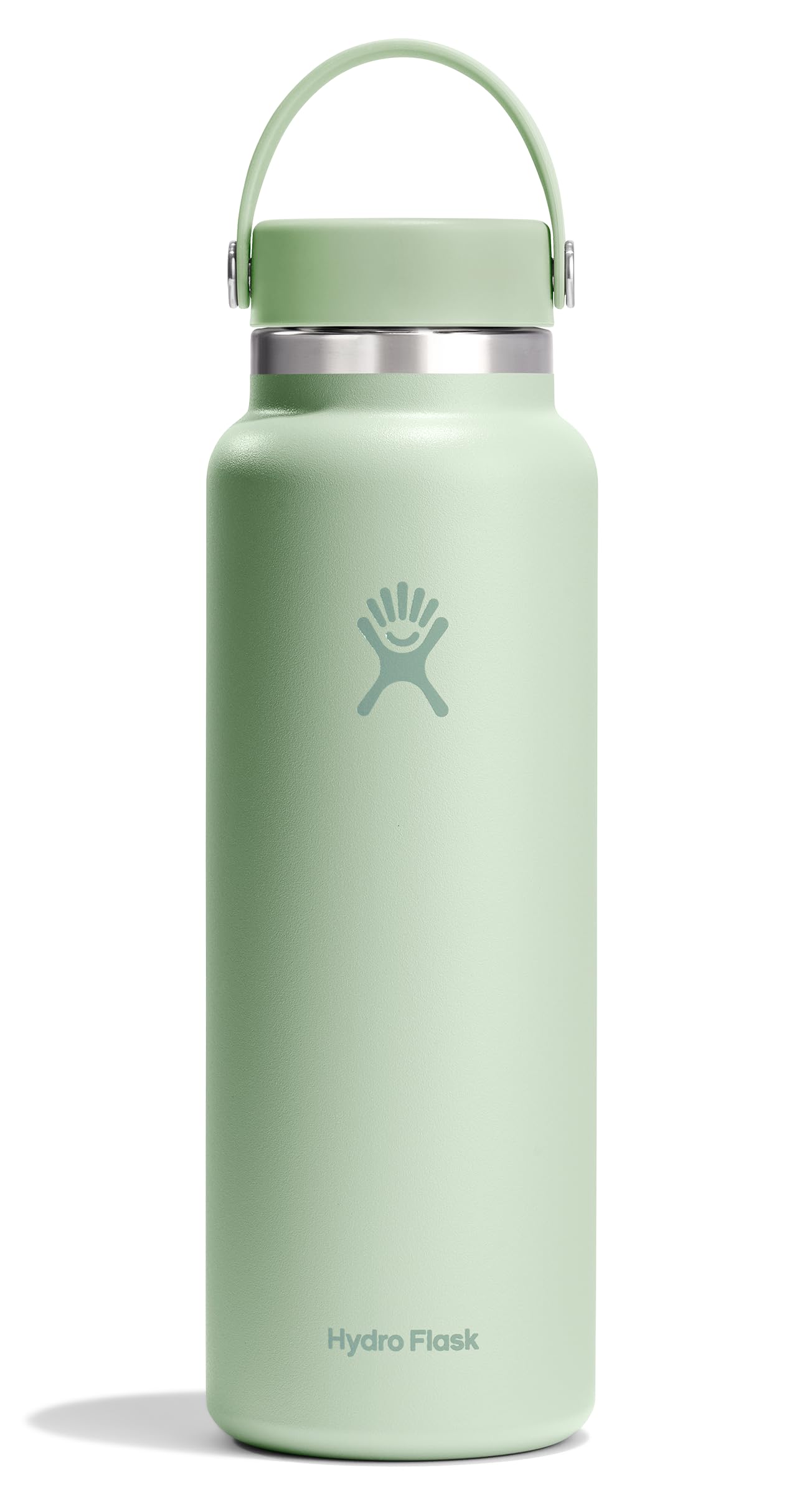 Hydro Flask Water Bottle - Insulated Stainless Steel - Wide Mouth Flex Lid, Non Spill, Leakproof and Refillable in 32 Oz Stone Gray