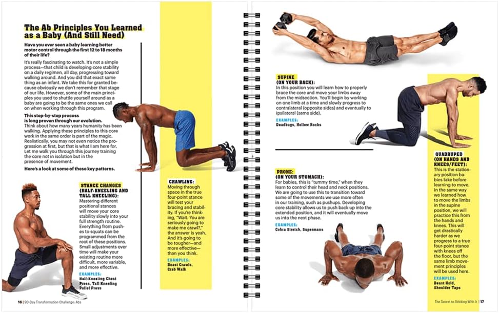 90-Day Transformation Challenge: Abs: The Ultimate Challenge and Workout Log to Get Killer Abs. Train your body At-Home or At the Gym to Shred Fat and Gain Muscle! - My Store