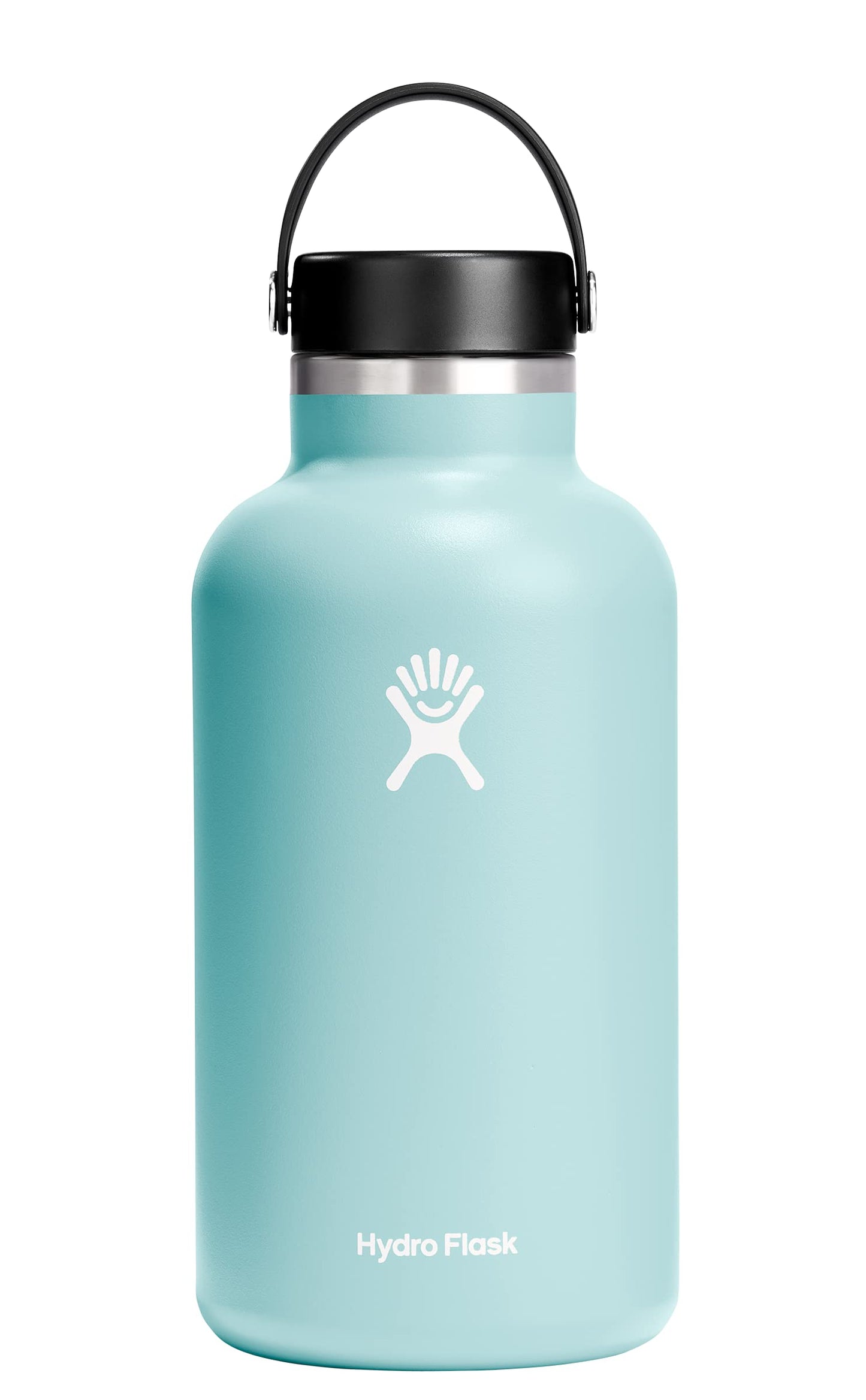 Hydro Flask Water Bottle - Insulated Stainless Steel - Wide Mouth Flex Lid, Non Spill, Leakproof and Refillable in 32 Oz Stone Gray
