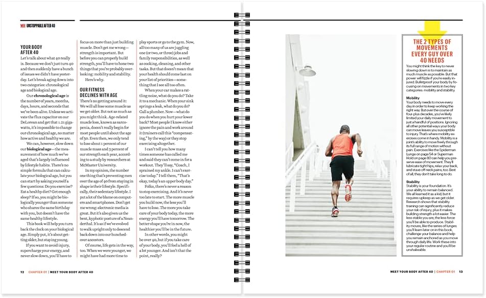 Men's Health Unstoppable After 40: The Secret to Supercharging Recovery, Avoiding Injury, and Never Slowing Down. Convenient at-Home Workout Planner for All Fitness Levels - My Store