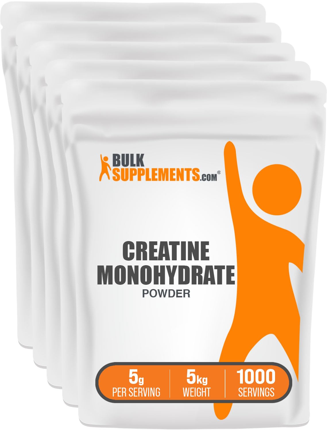 BulkSupplements.com Creatine Monohydrate Powder - Micronized Creatine Powder, Unflavored - Pure & Gluten Free, 5g per Serving, 500g (1.1 lbs) (Pack of 1) - My Store