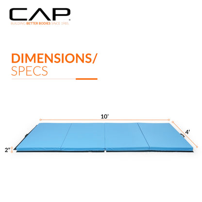 CAP Barbell All Purpose Folding Anti Tear Exercise Training Aerobic Fitness Gym & Gymnastics Balance Mat | Multiple colors