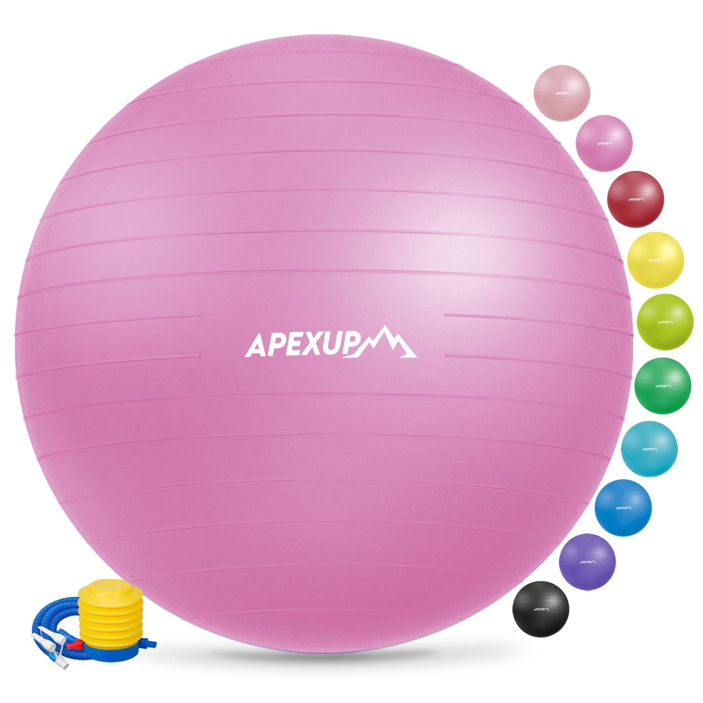 APEXUP Yoga & Pilates Ball - Anti Slip Heavy Duty Gym Ball for Fitness, Balance & Core Workout - My Store