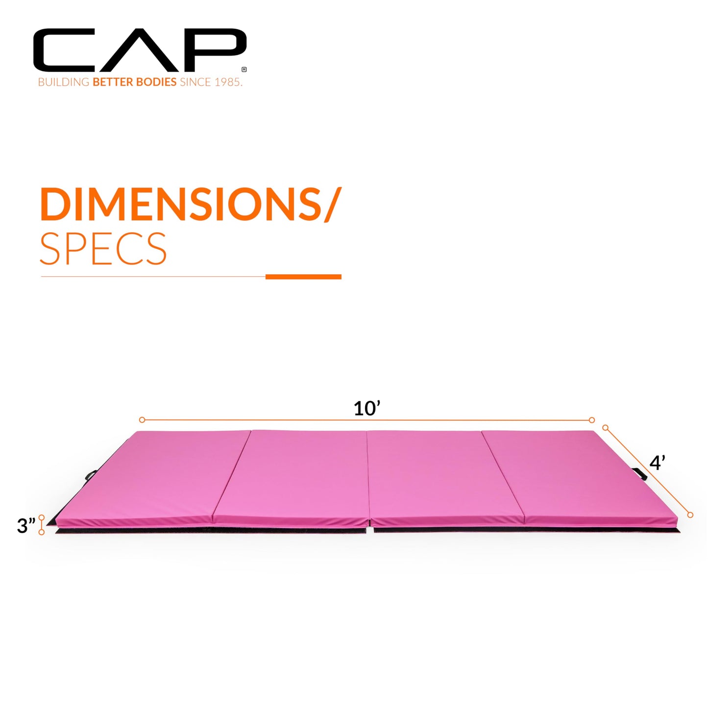 CAP Barbell All Purpose Folding Anti Tear Exercise Training Aerobic Fitness Gym & Gymnastics Balance Mat | Multiple colors