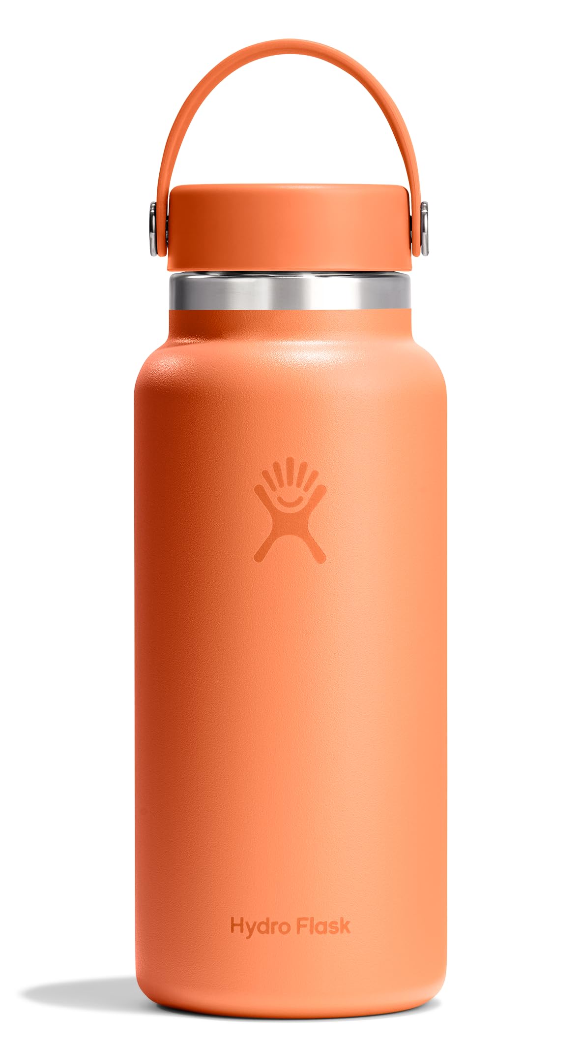 Hydro Flask Water Bottle - Insulated Stainless Steel - Wide Mouth Flex Lid, Non Spill, Leakproof and Refillable in 32 Oz Stone Gray