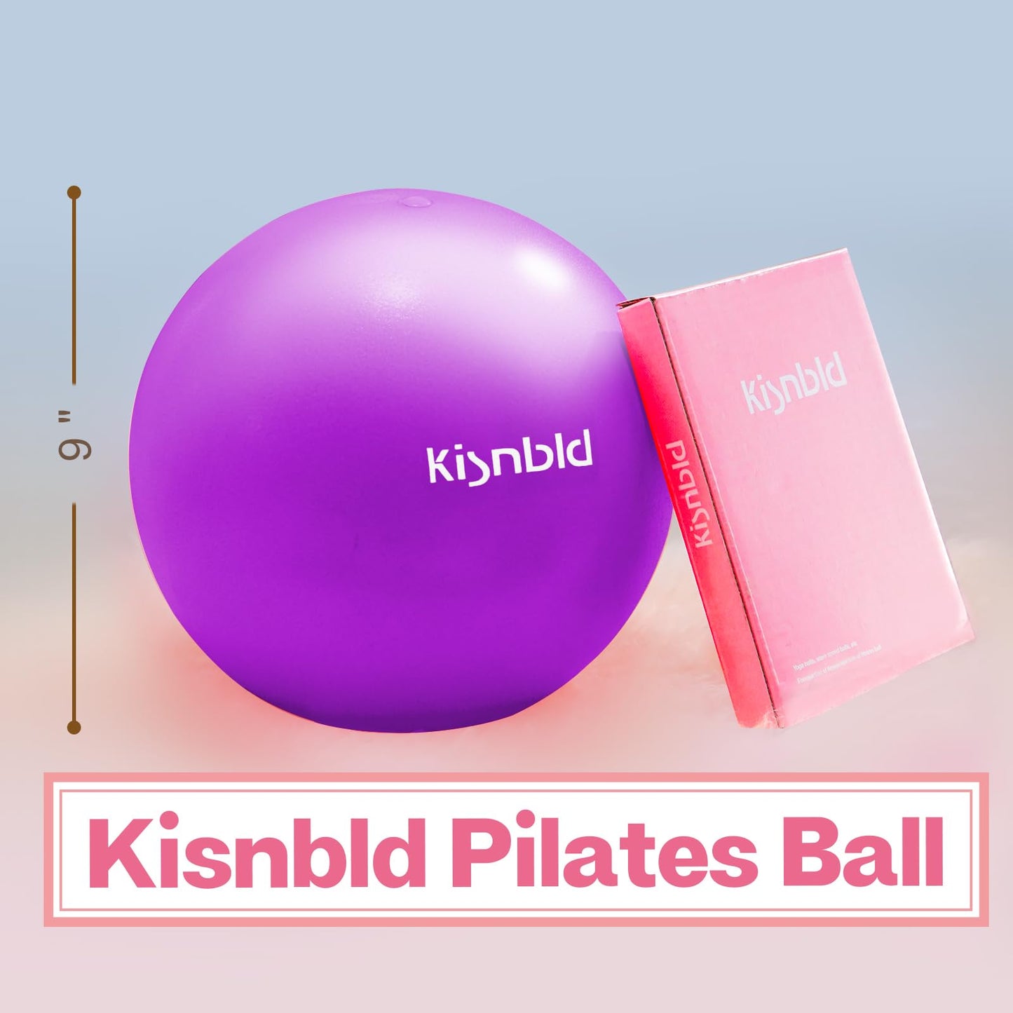 Small Exercise Ball, 9 Inch Mini Pilates Ball, Anti Burst and Slip Resistant Mini Yoga Ball for Stability, Fitness, Physical Therapy, Stretching & Core Strength Workout at Home Gym & Office - My Store