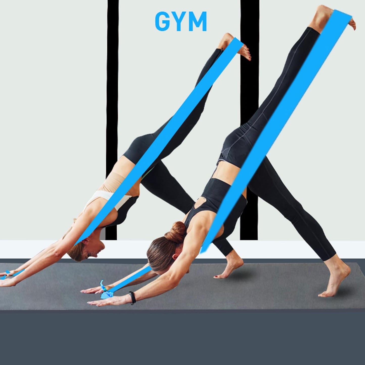 Resistance Bands,Professional Long Non-Latex Elastic Stretch Bands,Exercise Bands for Physical Therapy, Yoga, Pilates, Rehab, at-Home or The Gym Workouts, Strength Training - My Store
