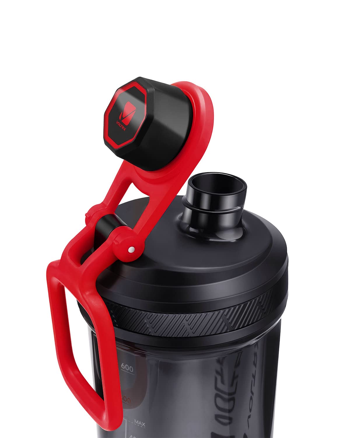 VOLTRX Electric Protein Shaker Bottle - USB Rechargeable Mixer Cup for Shakes and Meal Replacements, BPA-Free Tritan, 24oz
