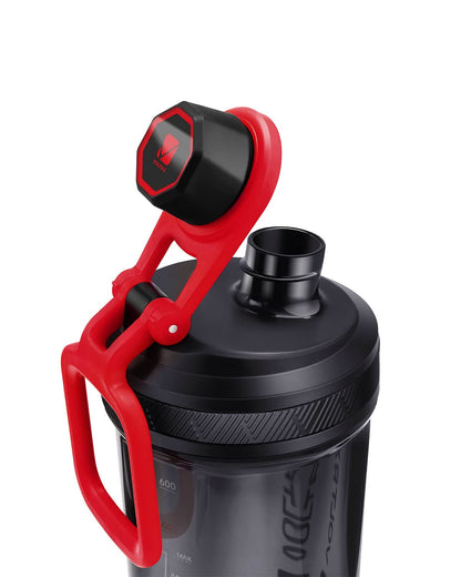 VOLTRX Electric Protein Shaker Bottle - USB Rechargeable Mixer Cup for Shakes and Meal Replacements, BPA-Free Tritan, 24oz