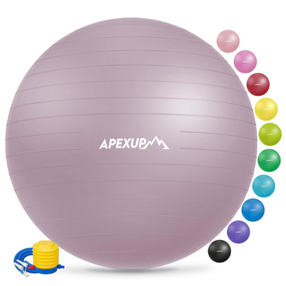 APEXUP Yoga & Pilates Ball - Anti Slip Heavy Duty Gym Ball for Fitness, Balance & Core Workout - My Store