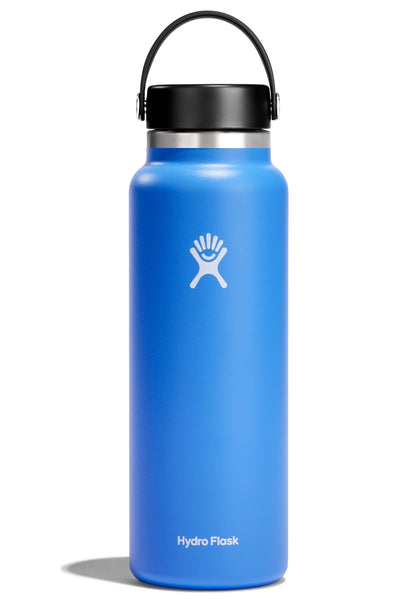 Hydro Flask Water Bottle - Insulated Stainless Steel - Wide Mouth Flex Lid, Non Spill, Leakproof and Refillable in 32 Oz Stone Gray