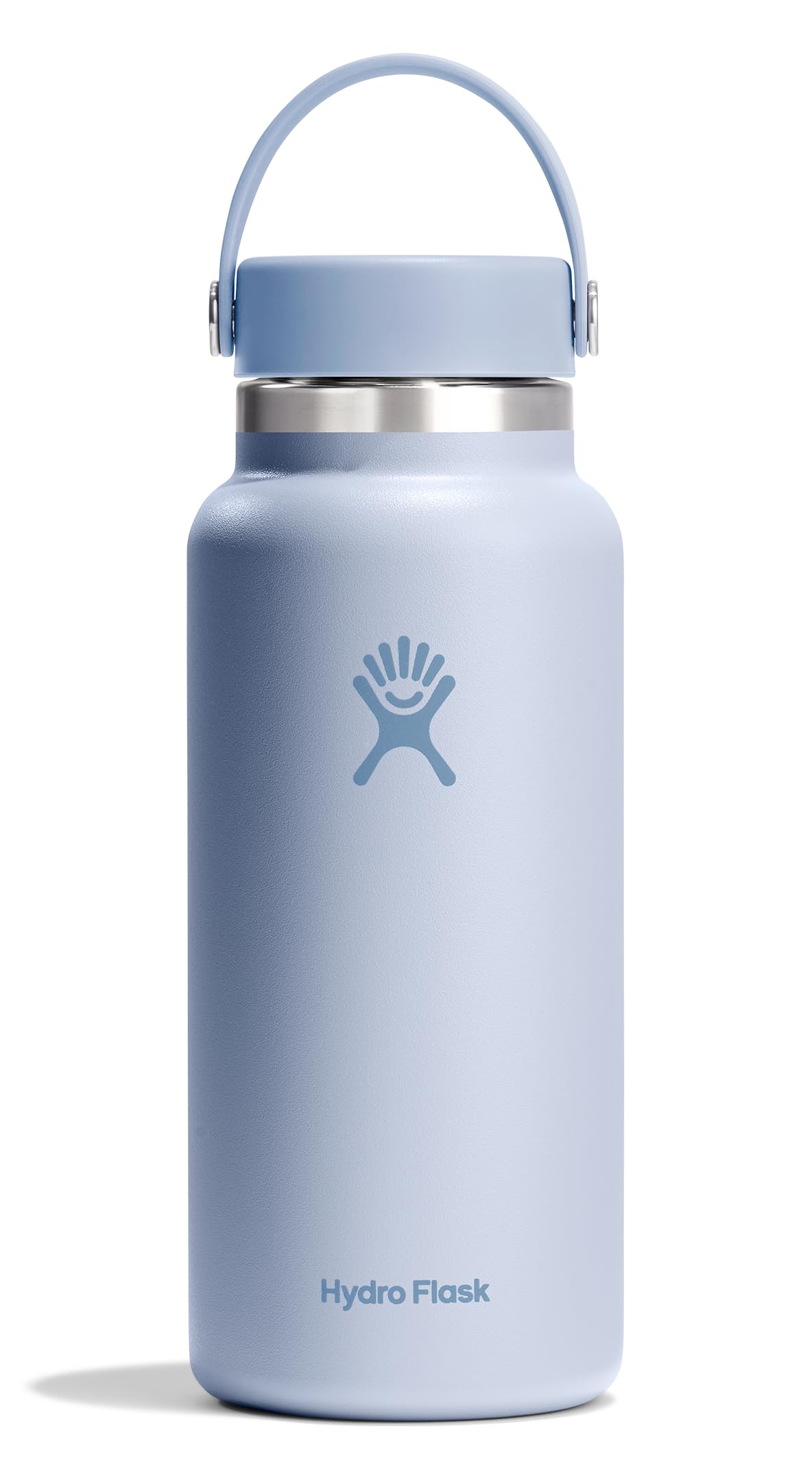 Hydro Flask Water Bottle - Insulated Stainless Steel - Wide Mouth Flex Lid, Non Spill, Leakproof and Refillable in 32 Oz Stone Gray