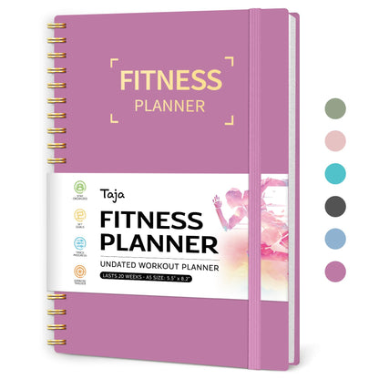 Fitness Workout Journal for Women & Men, A5(5.5" x 8.2") Workout Log Book Planner for Tracking, Progress, and Achieving Your Wellness Goals - Green - My Store
