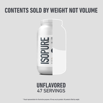 Isopure Zero Carb 100% Pure Whey Isolate Protein Powder, Lactose Free, Gluten Free, With Vitamins, Unflavored, 25g Protein Per Serving, 1 Lb, 16 Servings (Packaging May Vary) - My Store