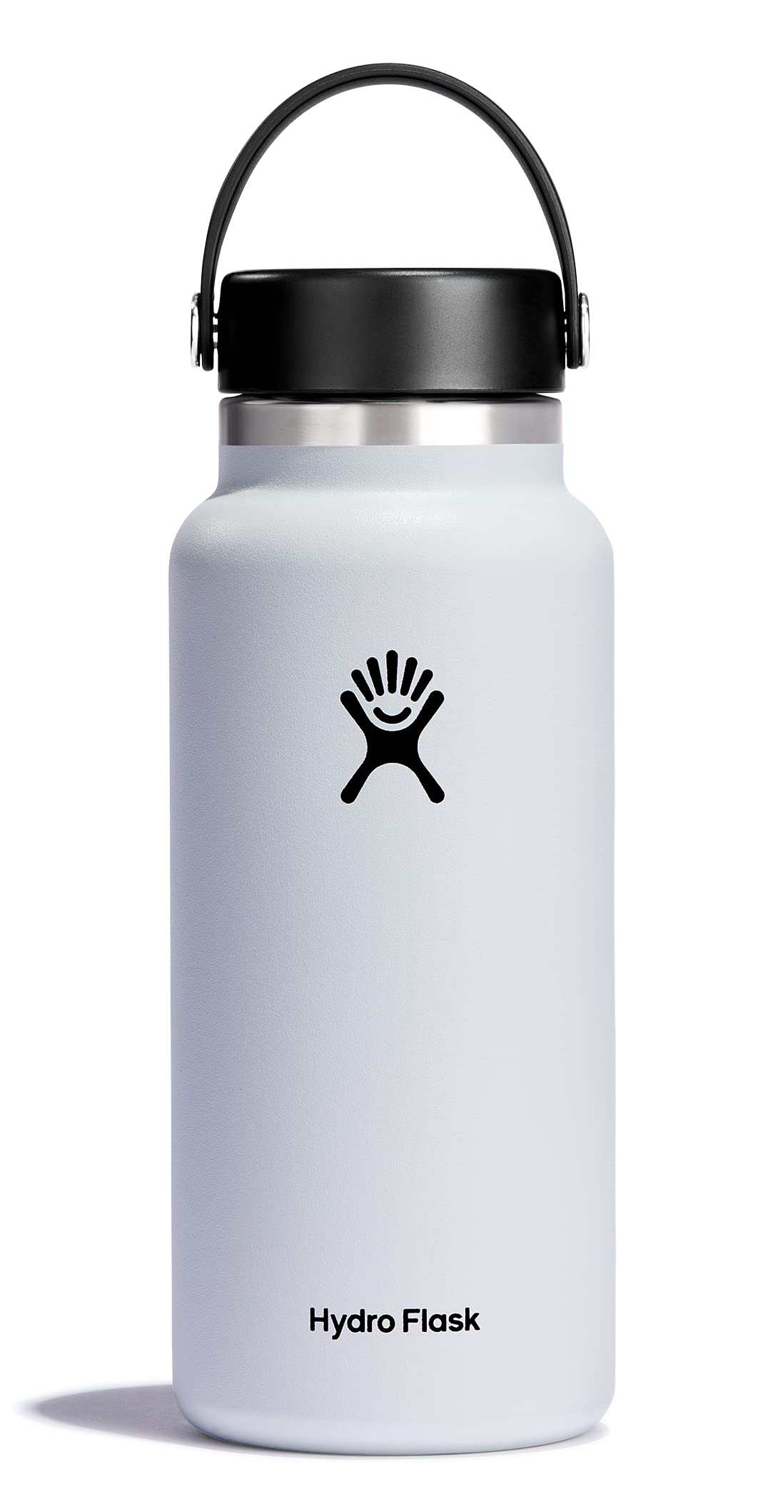 Hydro Flask Water Bottle - Insulated Stainless Steel - Wide Mouth Flex Lid, Non Spill, Leakproof and Refillable in 32 Oz Stone Gray