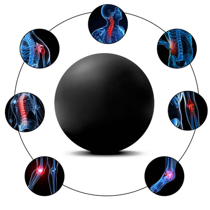 WOVTE Massage Lacrosse Ball for Sore Muscles, Shoulders, Neck, Back, Foot, Body, Deep Tissue, Trigger Point, Muscle Knots, Yoga and Myofascial Release (Blue) - My Store