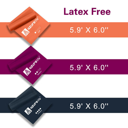 Resistance Bands,Professional Long Non-Latex Elastic Stretch Bands,Exercise Bands for Physical Therapy, Yoga, Pilates, Rehab, at-Home or The Gym Workouts, Strength Training - My Store