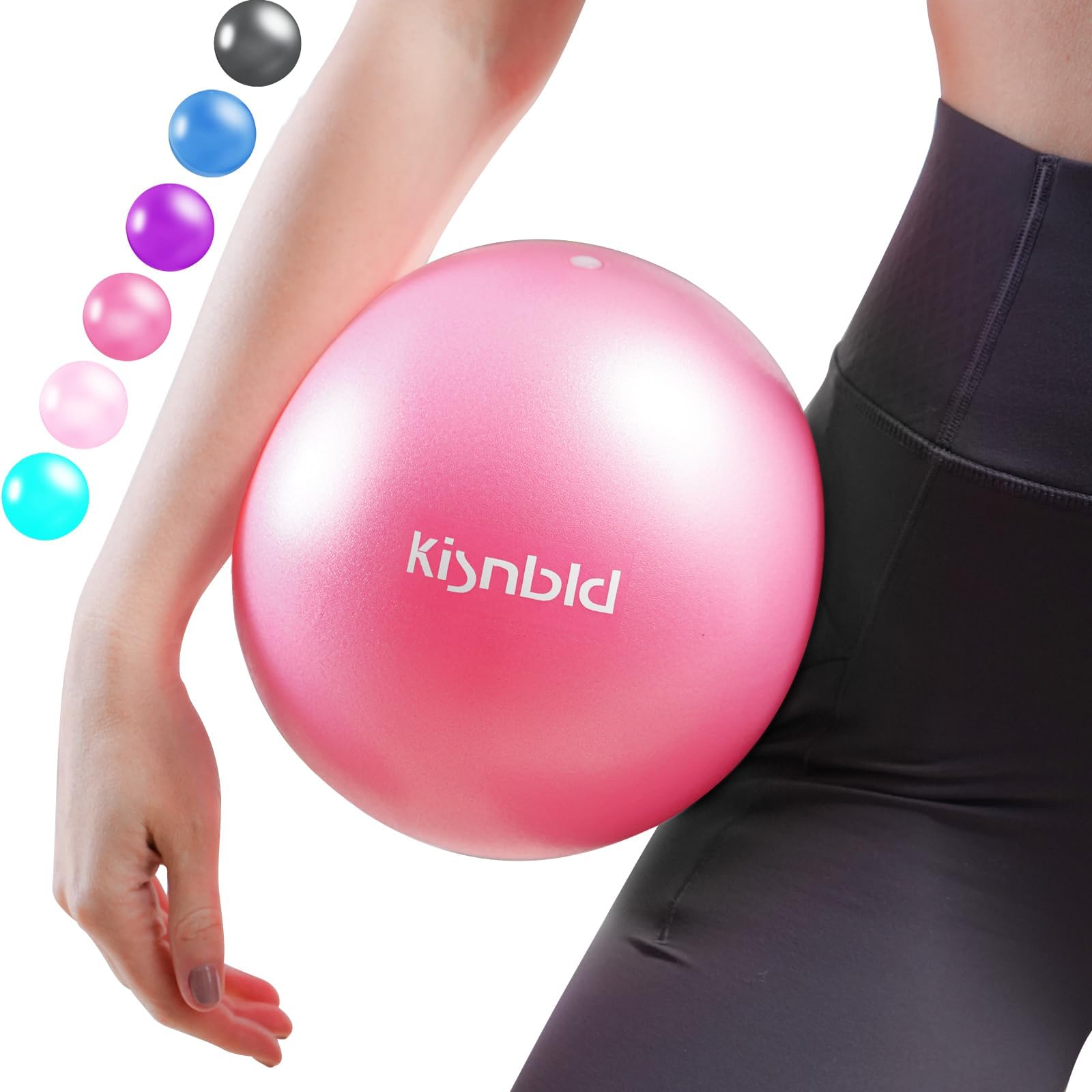 Small Exercise Ball, 9 Inch Mini Pilates Ball, Anti Burst and Slip Resistant Mini Yoga Ball for Stability, Fitness, Physical Therapy, Stretching & Core Strength Workout at Home Gym & Office - My Store