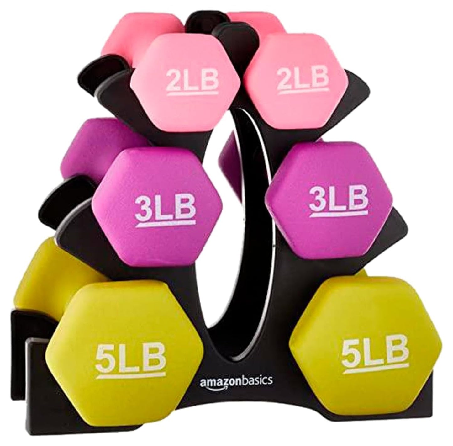 Amazon Basics Neoprene Dumbbell Hand Weights for Exercise and Muscle Toning - My Store