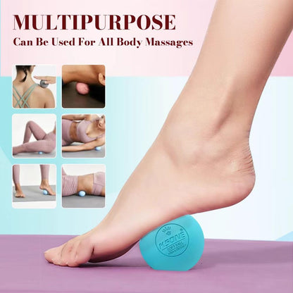 KSONE Massage Lacrosse Balls -Massage Balls for Myofacial Release&Trigger Point Therapy-Set of 2-Hard Lacrosse Massage Ball &Soft Massage Ball with one mini Ball - My Store