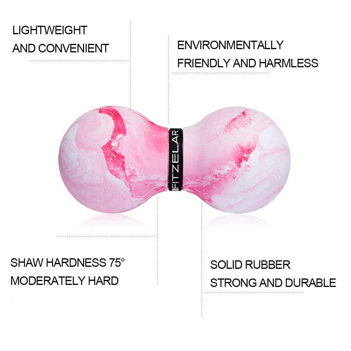 Double Lacrosse Massage Ball for Myofascial Release, SGS Certification, Massage Deep Tissue for Waist Back Feet, Trigger Point Therapy, Muscle Knots, Peanut Massage Ball for Muscle Pain - My Store