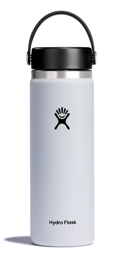 Hydro Flask Water Bottle - Insulated Stainless Steel - Wide Mouth Flex Lid, Non Spill, Leakproof and Refillable in 32 Oz Stone Gray