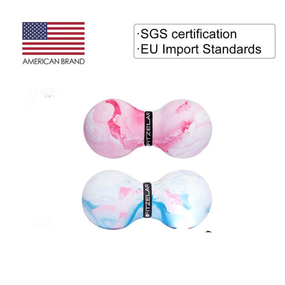 Double Lacrosse Massage Ball for Myofascial Release, SGS Certification, Massage Deep Tissue for Waist Back Feet, Trigger Point Therapy, Muscle Knots, Peanut Massage Ball for Muscle Pain - My Store