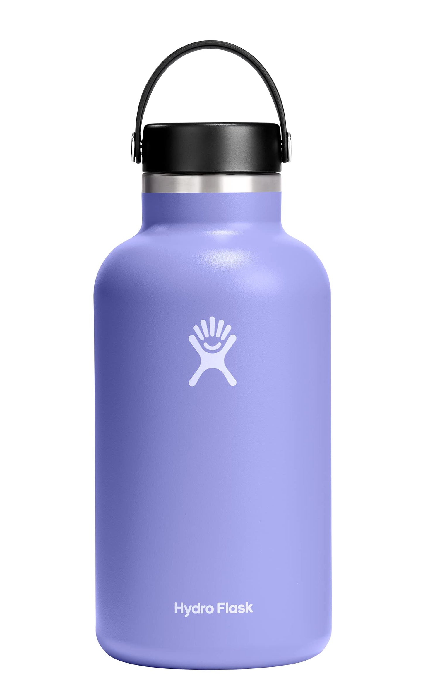 Hydro Flask Water Bottle - Insulated Stainless Steel - Wide Mouth Flex Lid, Non Spill, Leakproof and Refillable in 32 Oz Stone Gray