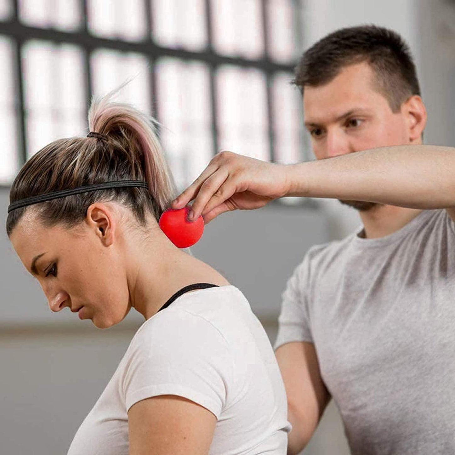 WOVTE Massage Lacrosse Ball for Sore Muscles, Shoulders, Neck, Back, Foot, Body, Deep Tissue, Trigger Point, Muscle Knots, Yoga and Myofascial Release (Blue) - My Store