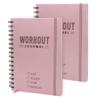 Nextnoid Hardcover Fitness Journal Workout Planner for Men & Women - A5(5.7" x 8.3") Sturdy Workout Log Book to Track Gym & Home Workouts - My Store