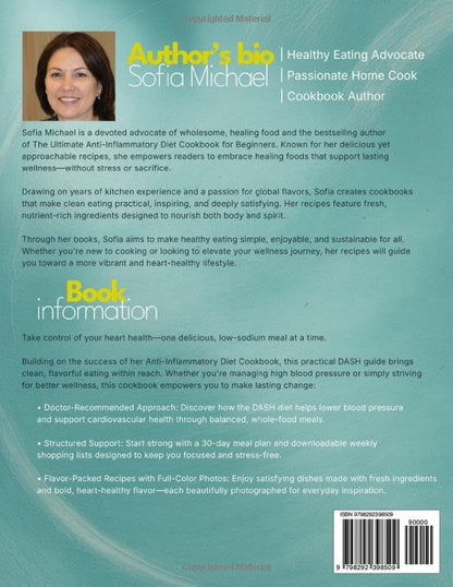 The Ultimate DASH Diet Cookbook for Beginners: 2000 Days of Low-Sodium, Heart-Healthy Recipes. Easy 30-Day Meal Plan to Lower Blood Pressure, Eat Clean & Support Heart Health (Sofia’s Healing Kitchen) - My Store