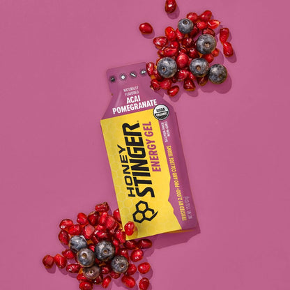 Honey Stinger Organic Fruit Smoothie Energy Gel, Gluten Free & Caffeine Free, for Exercise, Running and Performance, Sports Nutrition for Home & Gym, Pre and Mid Workout, 12 Pack, 13.2 Ounce