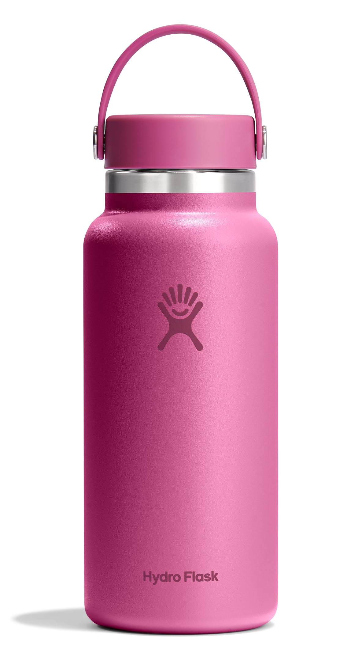 Hydro Flask Water Bottle - Insulated Stainless Steel - Wide Mouth Flex Lid, Non Spill, Leakproof and Refillable in 32 Oz Stone Gray