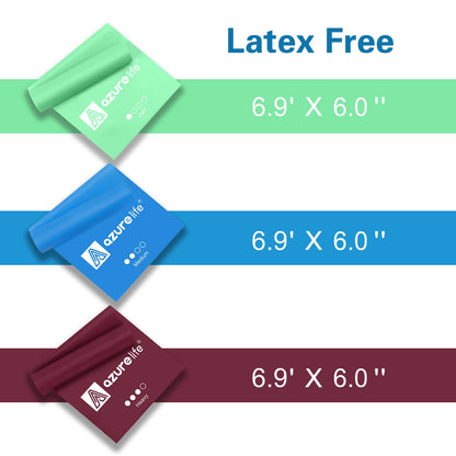 Resistance Bands,Professional Long Non-Latex Elastic Stretch Bands,Exercise Bands for Physical Therapy, Yoga, Pilates, Rehab, at-Home or The Gym Workouts, Strength Training - My Store