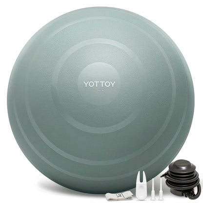 YOTTOY Anti-Burst Exercise Ball for Working Out, Yoga & Pregnancy, Extra Thick Workout Ball for Physical Therapy & Fitness - My Store