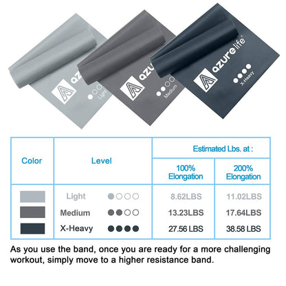 Resistance Bands,Professional Long Non-Latex Elastic Stretch Bands,Exercise Bands for Physical Therapy, Yoga, Pilates, Rehab, at-Home or The Gym Workouts, Strength Training - My Store