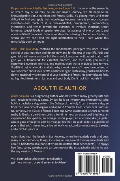 Don't Hack Your Body: A Gimmick-Free Guide to Mastering Nutrition and Exercise - My Store