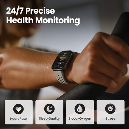 Amazfit Bip 6 Smart Watch 46mm, 14 Day Battery, 1.97" AMOLED Display, GPS & Free Maps, AI, Bluetooth Call & Text, Health, Fitness & Sleep Tracker, 140+ Workout Modes, 5 ATM Water-Resistance, Black - My Store