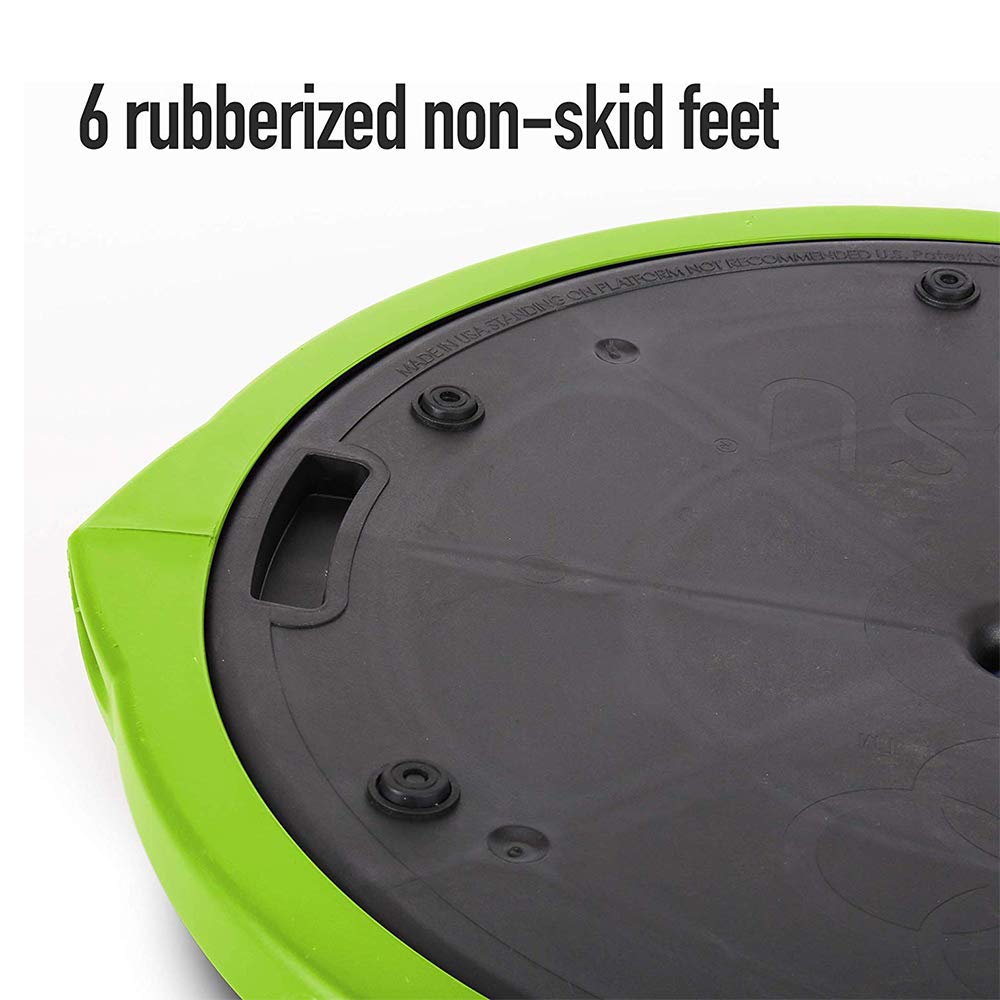 Bosu Balance Ball Exercise Trainer, Home Gym Equipment w/ Guided Workouts & Pump, 26", Blue - Inflatable Fitness Platform for Strength Training, Standing, Balancing, and Core Workout - My Store