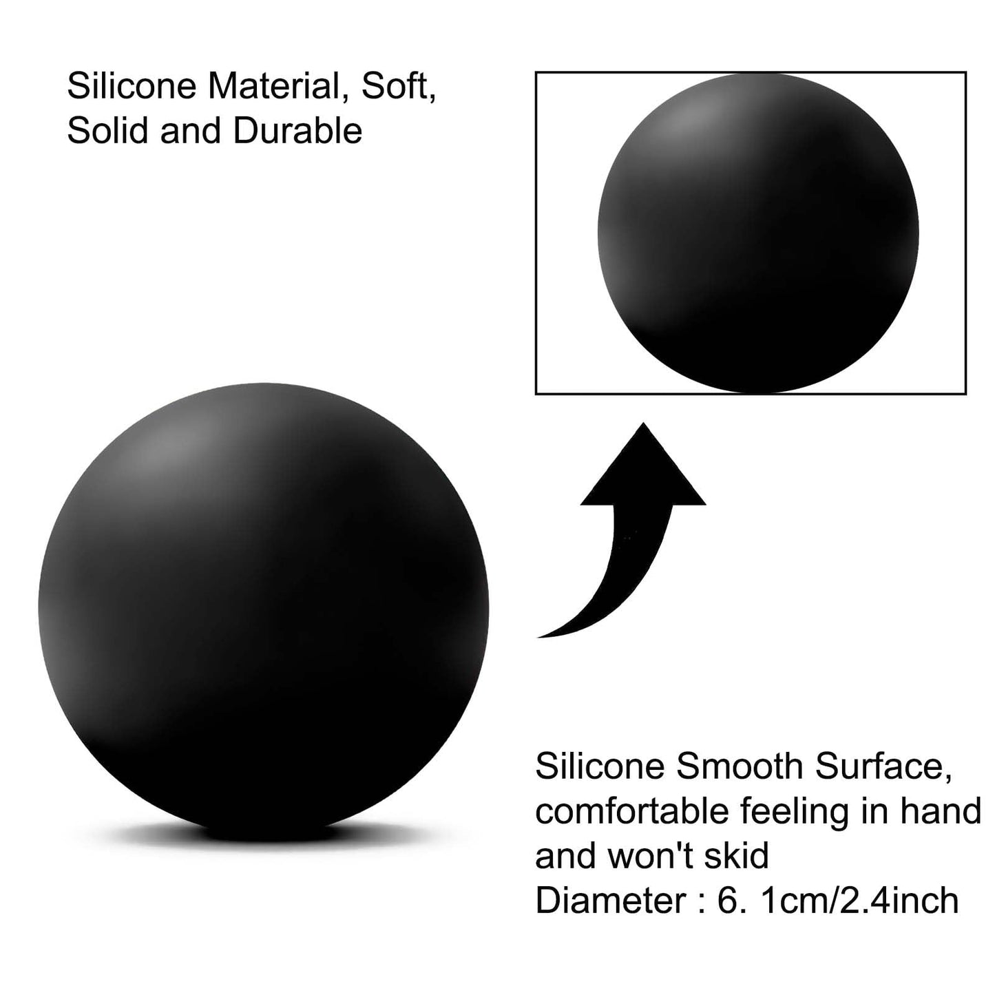 WOVTE Massage Lacrosse Ball for Sore Muscles, Shoulders, Neck, Back, Foot, Body, Deep Tissue, Trigger Point, Muscle Knots, Yoga and Myofascial Release (Blue) - My Store