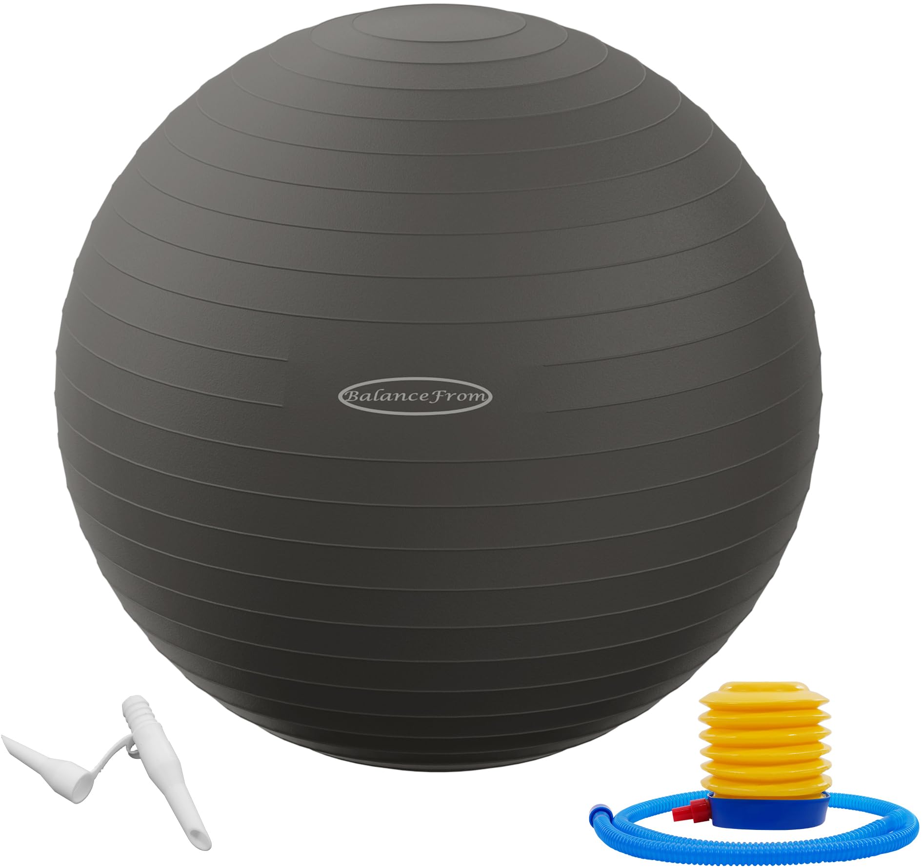 Anti-Burst and Slip Resistant Exercise Yoga Fitness Birthing Ball with Quick Pump, 2,000-Pound Capacity, Multiple Colors and Sizes - My Store