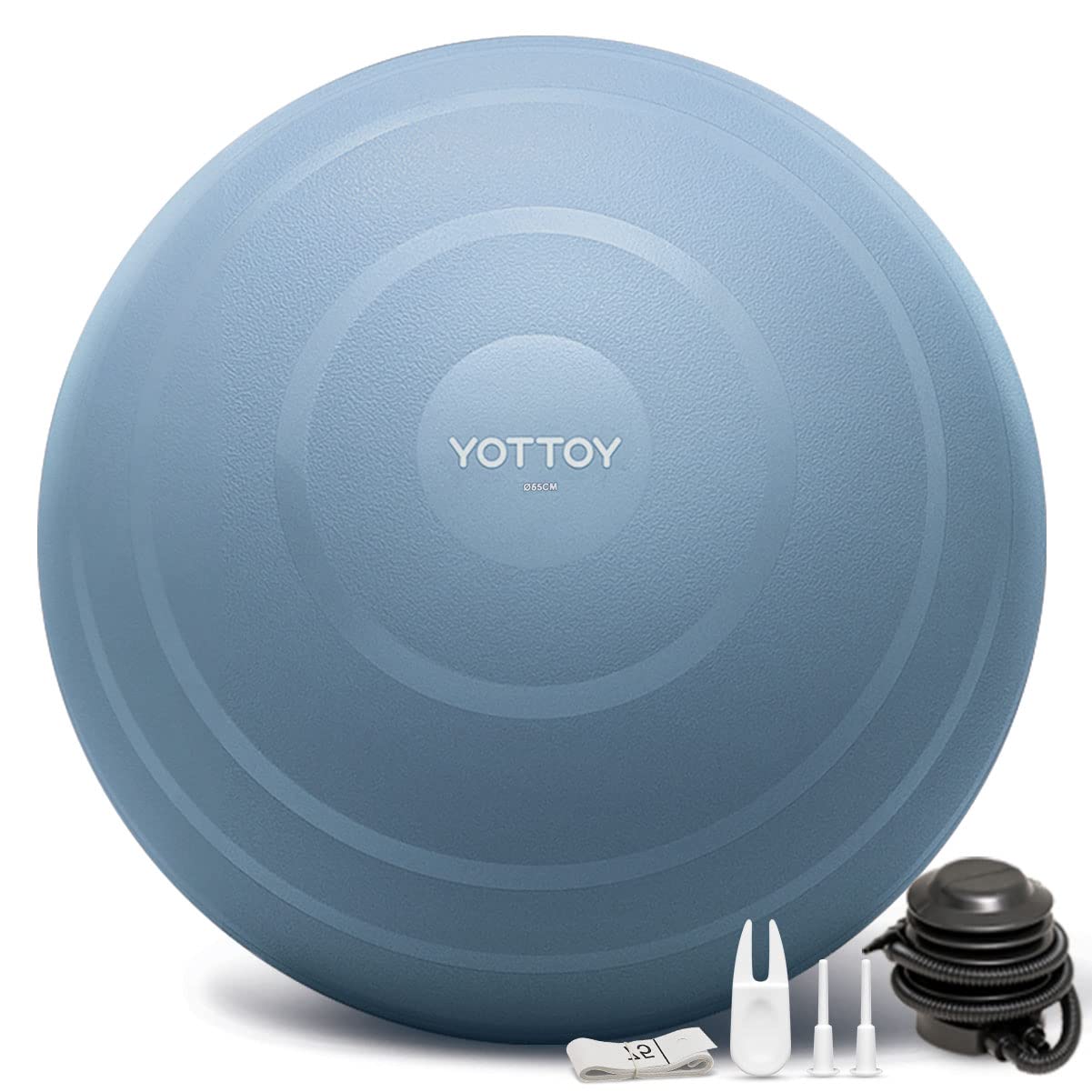 YOTTOY Anti-Burst Exercise Ball for Working Out, Yoga & Pregnancy, Extra Thick Workout Ball for Physical Therapy & Fitness - My Store