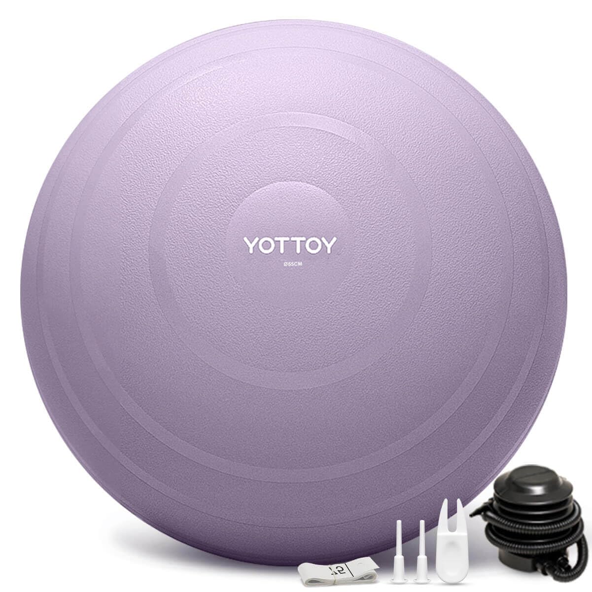 YOTTOY Anti-Burst Exercise Ball for Working Out, Yoga & Pregnancy, Extra Thick Workout Ball for Physical Therapy & Fitness - My Store