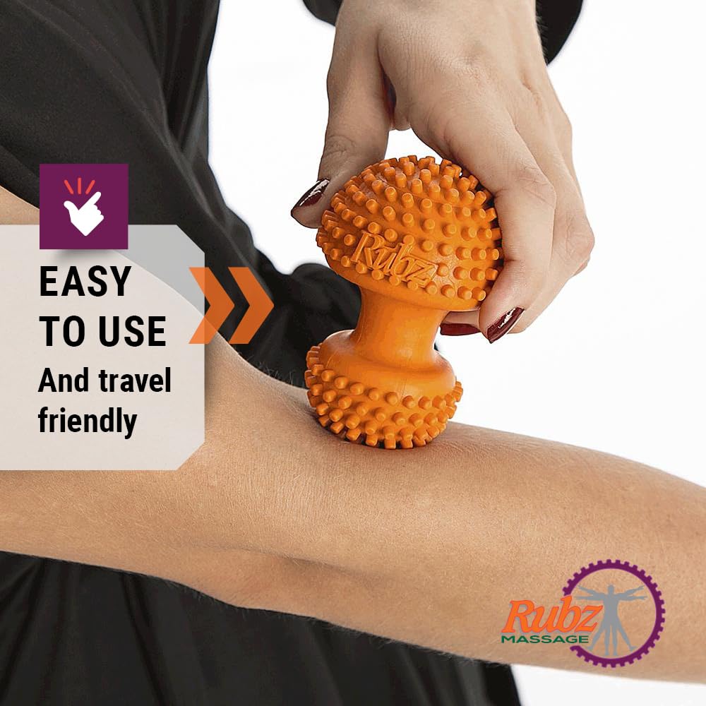 Due North Foot Rubz Hand & Back Massage Ball - Relieve Pain from Plantar Fasciitis, Tight Muscles & Sore Feet - Massage Tool - My Store